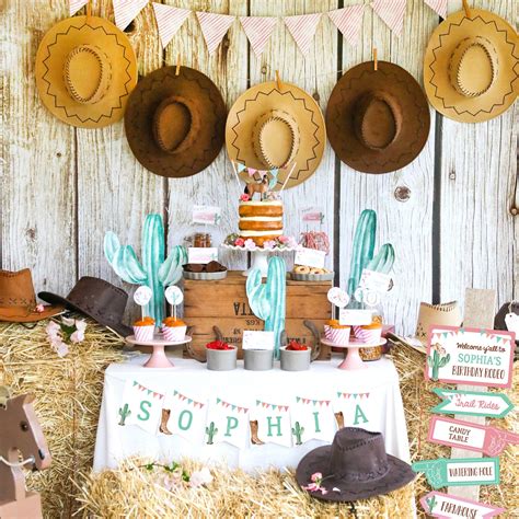 cowgirl party decorations|western cowgirl party supplies.